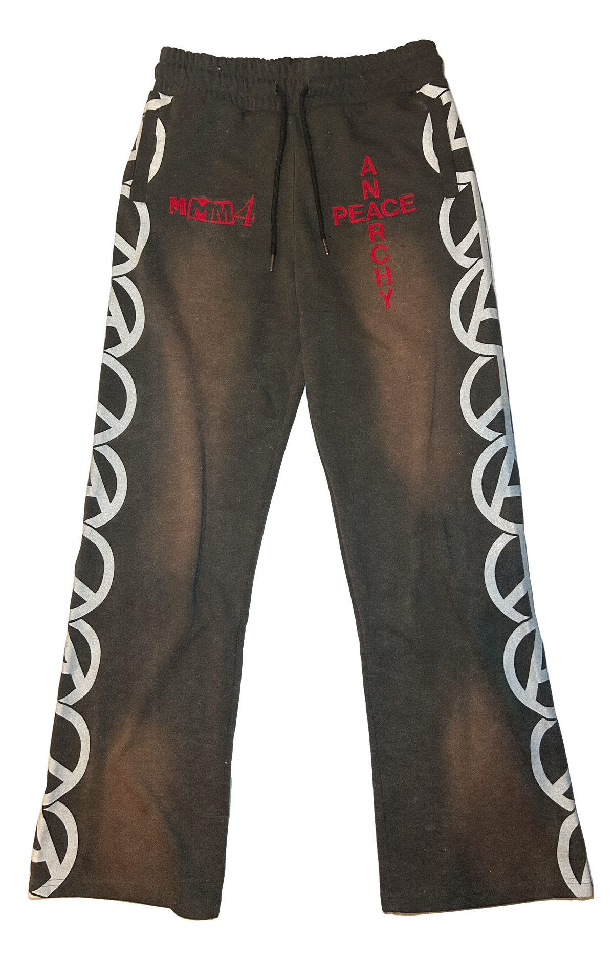 Peace and Anarchy sweatpants .